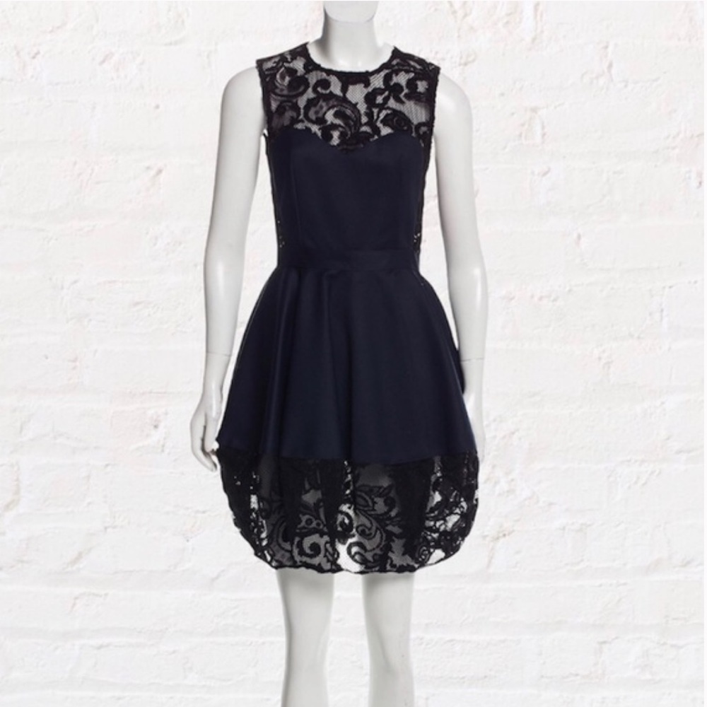 Opening Ceremony Black Lace Back Mini Dress